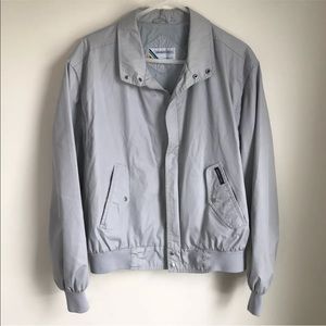 Vintage Members Only Jacket Snap Pockets Neutral